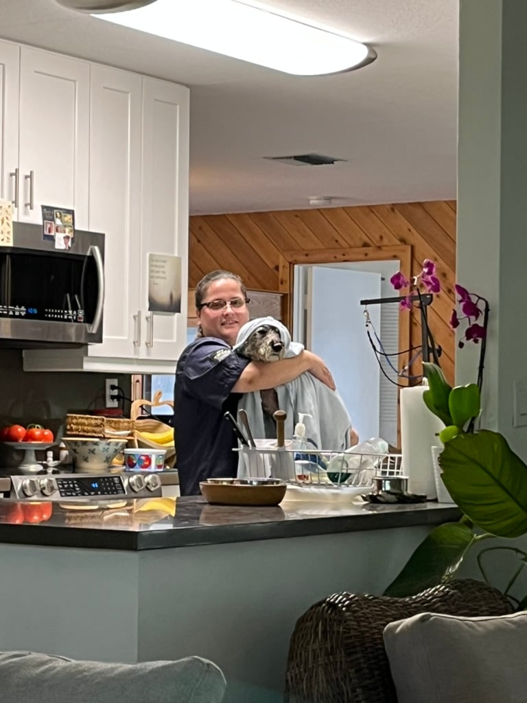 Beloved dog groomed by Angel Paws